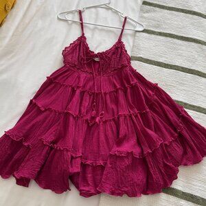 Free People Sunsetter Mini Slip Dress